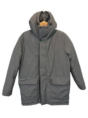 Gap Coat Mens Recyled Parka Hooded Winter Jacket Grey Small